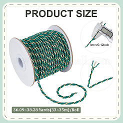 3-слойный круглый скрученный полиэфирный шнур&nbsp;OCOR-WH0105-089A