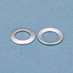 201 ステンレススチールリンクリング  ドーナツ  銀  11x0.8~1mm  内径：6.8~7mm&nbsp;STAS-F192-002S-04