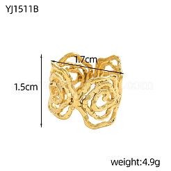 Кольца-манжеты из нержавеющей стали 304&nbsp;RJEW-OY001-06G