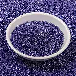 MIYUKIラウンドロカイユビーズ  日本製シードビーズ  （rr434)不透明なナスのツヤ  15/0  1.5mm  穴：0.7mm  約250000個/ポンド&nbsp;SEED-G009-RR0434