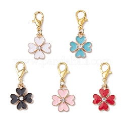 Подвесные украшения из сплава эмали HJEW-JM04192