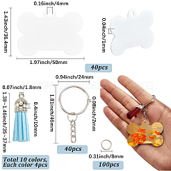 Наборы для изготовления брелока-подвески из алюминия с двусторонней термопередачей своими руками&nbsp;DIY-SP0005-26C