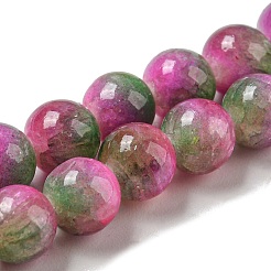 Chapelets de perles en jade blanc naturel teinté&nbsp;G-F764-01C