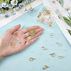 Латунные клипсы серьги выводы&nbsp;KK-BBC0021-52