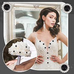 16 шт. пуговицы со стразами из сплава&nbsp;BUTT-GA0001-19B