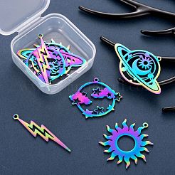 8 шт. 4 стиля ионного покрытия (IP) 201 подвески из нержавеющей стали&nbsp;STAS-LS0001-66MC