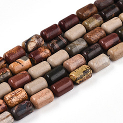 Нити бусин из натуральной яшмы пикассо/полихромной яшмы&nbsp;G-N346-01B-05