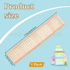 Прямоугольный деревянный плинтус&nbsp;DIY-WH0430-756A