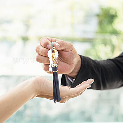 12 шт. подвесные украшения с кисточками из искусственной кожи&nbsp;HJEW-CL0001-05A