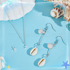 Подвески в форме морской звезды/ракушки 925 из стерлингового серебра с изображением морских животных STER-PH0002-31