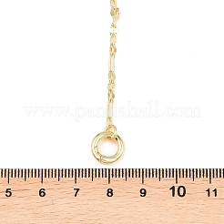Collares de cadena y lazo de latón con detalles envejecidos&nbsp;NJEW-H087-06H-G