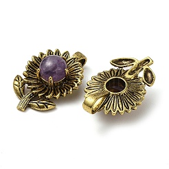 Подвески из натурального аметиста &nbsp;G-A095-03AG-02