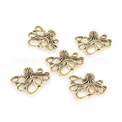Stile tibetano cabochon lega polpo&nbsp;TIBEP-A15656-AG-RS