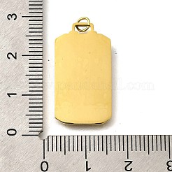 Подвески из нержавеющей стали 304 с эмалью&nbsp;STAS-R153-04G-03