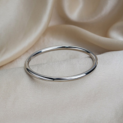 Schlichte Armreifen aus 304 Edelstahl für Damen&nbsp;KG5497