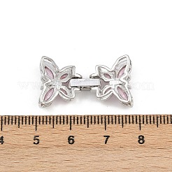 Латунные микро проложить кубического циркония раз за застежками KK-C075-42P