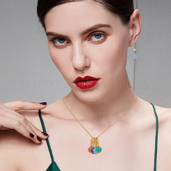 96шт 12 цвета сплава эмали кулон украшения HJEW-FH00133