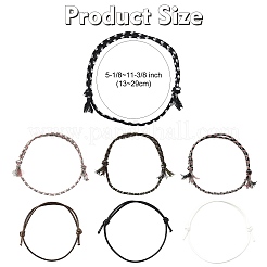 14шт. набор браслетов из хлопкового шнура 7 цветов для мужчин и женщин&nbsp;BJEW-FS00025-04