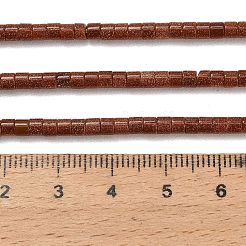 合成ゴールドストーン金砂石ビーズ連売り  ディスク  ヒシビーズ  3x2.5mm  穴：0.6mm  約148個/連  15.31''（38.9センチメートル）&nbsp;G-P608-A01-01