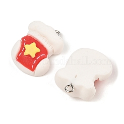 Подвески из непрозрачной смолы на рождественскую тематику RESI-S08-05F