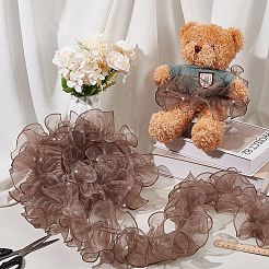 5 ярд плиссированной органзы с кружевной лентой&nbsp;OCOR-PH0004-67A