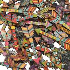 Печатные подвески дерева&nbsp;LS-WOOD-CJC0005-55