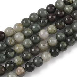 Нити бусин из натурального зеленого рутилированного кварца G-P325-03-6mm