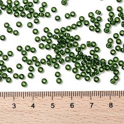 MIYUKIラウンドロカイユビーズ  日本製シードビーズ  （rr158)透明オリーブ  8/0  3mm  穴：1mm  約422~455PCS /ボトル  10 G /ボトル&nbsp;SEED-JP0009-RR0158