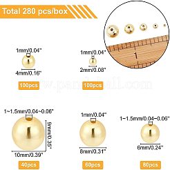 380шт 5 размера гальванические немагнитные синтетические гематитовые бусины&nbsp;G-NB0002-72