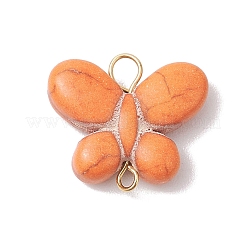 Подвески-бабочки из окрашенной синтетической бирюзы&nbsp;PALLOY-JF02691-02