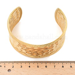 Браслеты-манжеты из нержавеющей стали 304 для женщин AJEW-P127-23G