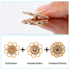 30 комплект из 3-х видов кнопок из сплава BUTT-GF0001-24