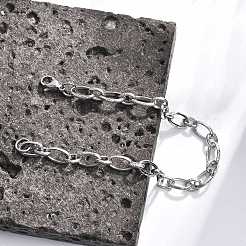 Устойчивые к потускнению модные браслеты-цепочки для матери и сына из нержавеющей стали 304 с гравировкой в виде лозы X-STAS-A028-B101P