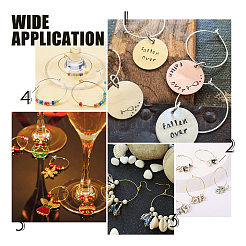 Латунные кольца для винных бокалов KK-PH0001-43G-NF