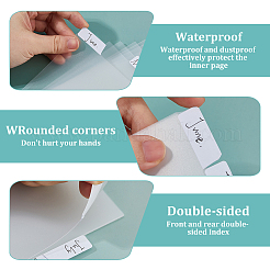 Пластиковые индексные листы-разделители для блокнотов с дисками AJEW-WH0270-719C-04