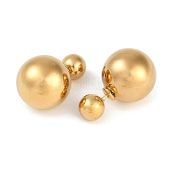 Серьги-гвоздики из нержавеющей стали 304 EJEW-D282-02G-02