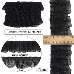 5 ярд двойной полиэстеровой кружевной отделки для украшения шитья&nbsp;OCOR-GF0005-06D