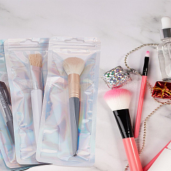 20 шт. блестящие голографические пластиковые упаковочные пакеты с застежкой-молнией инь-ян&nbsp;OPP-LP0001-01