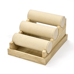 Браслет для ювелирных изделий из дерева с 3 слоем отображает подставки RDIS-K003-02B