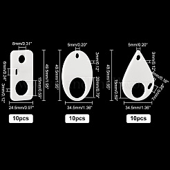 30 шт. 3-х видов акриловых нитей для намотки&nbsp;FIND-PH0010-06B