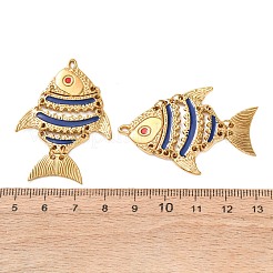 304 Edelstahl Emaille große Anhänger&nbsp;STAS-Z193-09G-01
