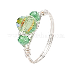 Стеклянные кольца для пальцев RJEW-JR00925-02