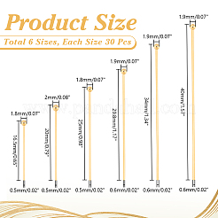 180 шт. 6 шт. штифта с шаровой головкой из нержавеющей стали марки 304 STAS-UN0061-03