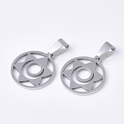 Подвески из нержавеющей стали с темой чакры STAS-N089-50P