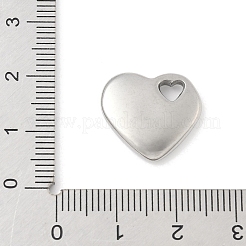 Подвески в форме сердца из нержавеющей стали 304&nbsp;LS-STAS-R162-01P-02