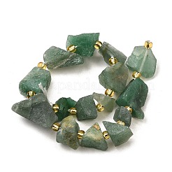 Необработанные грубые натуральные зеленые авентуриновые бусинки G-Z087-A02