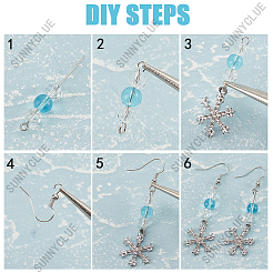 Набор для самостоятельного изготовления сережек в виде рождественской снежинки DIY-SC0022-79