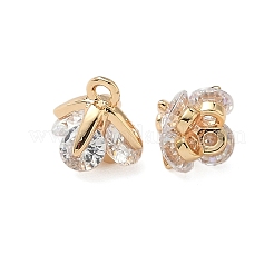 Pendentifs avec zircon cubiques à micro-pavés en laiton&nbsp;KK-S350-14G