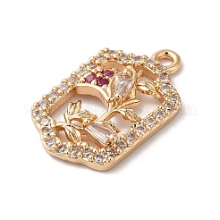 Латунные микро проложить кубического циркония подвески&nbsp;KK-C062-061G