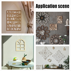 Деревянный коврик для чашки с лазерной резкой WOOD-WH0015-25